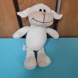 KINDER Plush Lamb Lovey Stuffed Toy Cream 2019